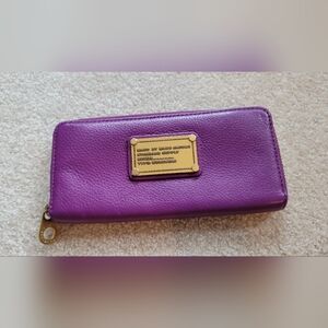 Marc by Marc Jacobs purple leather wallet